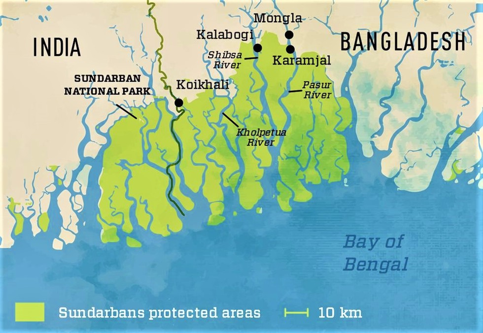 The Indian Sundarbans has been accorded the status of 'Wetland of  International Importance' under the Ramsar Convention. The part of the  Sundarbans delta, which lies in Bangladesh, was accorded the status of