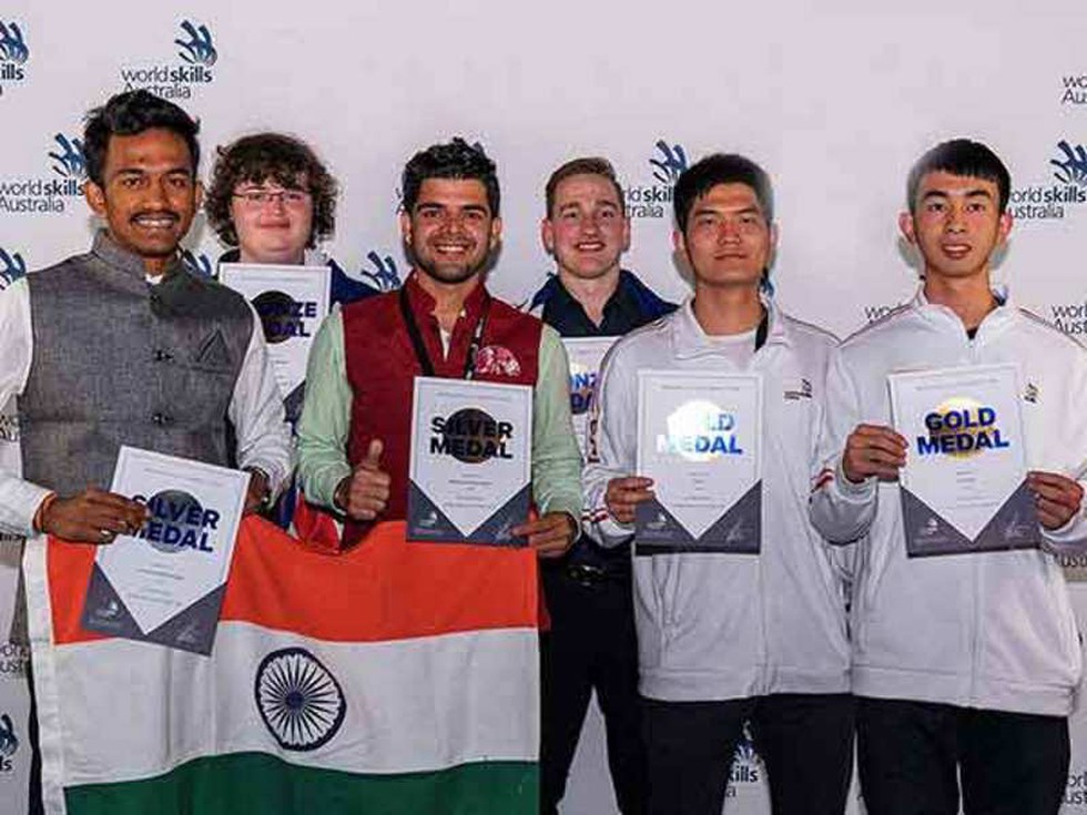 India brought home two silver and two bronze medals in Global Skill