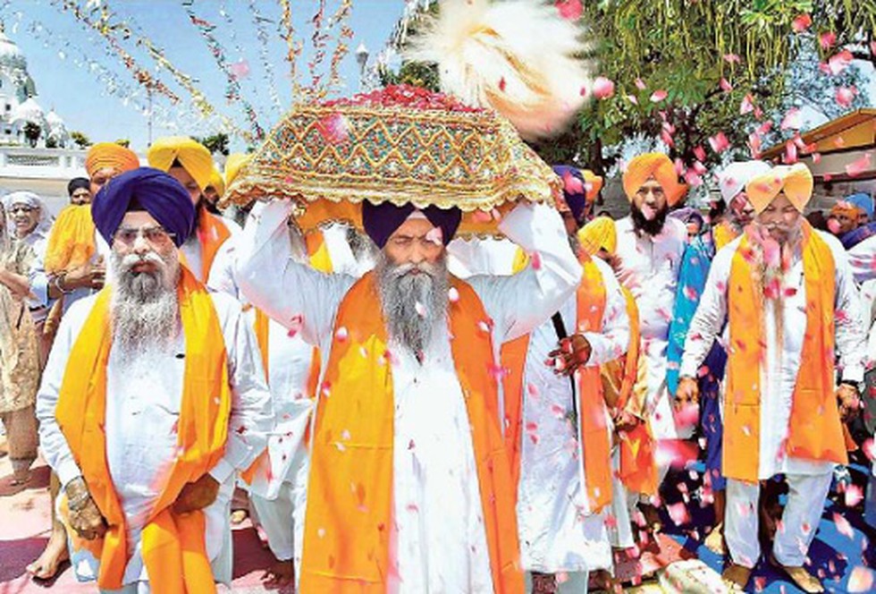 Sikh Devotees Participated In A Nagar Kirtan At The Golden Temple Amritsar To Mark The Birth Anniversary Of Guru Tegh Bahadur