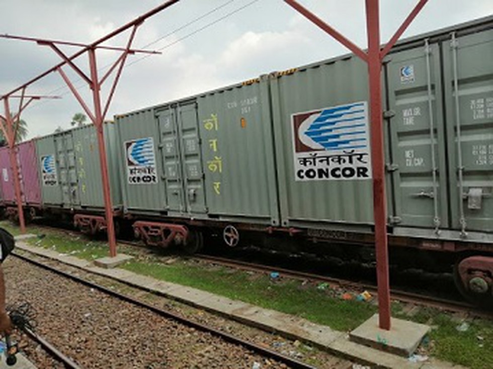 The first container train from India – carrying FMCG products and other ...