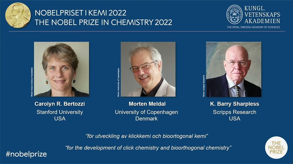 The 2022 Nobel Prize in chemistry was awarded to Carolyn R Bertozzi