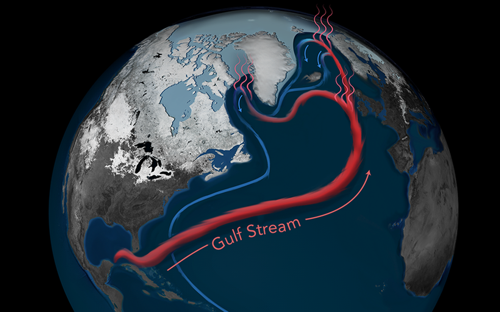 A recent scientific study estimates a timescale for the collapse of the Gulf Stream between 2025