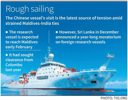 Maldives says Chinese vessel will not conduct research in its